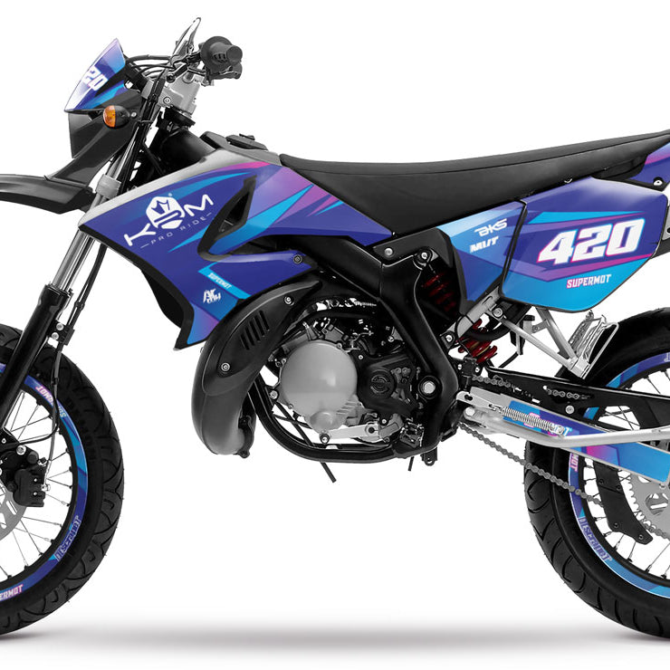 Kit pegatinas 50cc para Yamaha DT 2004-2012 Valentino | pegatinas para moto | personalización 50cc | armysctv