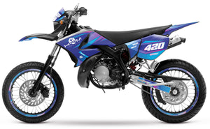 Kit pegatinas 50cc para Yamaha DT 2004-2012 Valentino | pegatinas para moto | personalización 50cc | armysctv