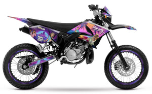 Kit pegatinas 50cc Yamaha DT 2004-2012 Vice City | pegatinas para moto | personalización 50cc | armysctv
