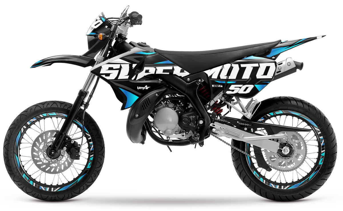 Kit pegatinas 50cc para Yamaha DT 2004-2012 Visión | pegatinas para moto | personalización 50cc | armysctv