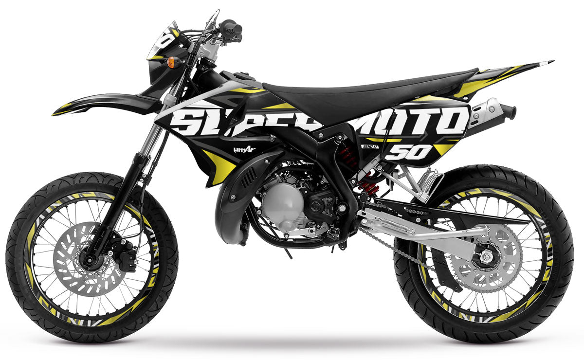 Kit déco 50cc pour Yamaha DT 2004-2012 Vision | autocollants moto | personnalisation 50cc | armysctv