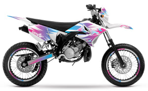 Kit pegatinas 50cc Yamaha DT 2004-2012 X-Fast | pegatinas para moto | personalización 50cc | armysctv