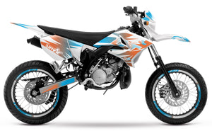 Kit pegatinas 50cc Yamaha DT 2004-2012 X-Fast | pegatinas para moto | personalización 50cc | armysctv