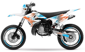 Kit pegatinas 50cc Yamaha DT 2004-2012 X-Fast | pegatinas para moto | personalización 50cc | armysctv