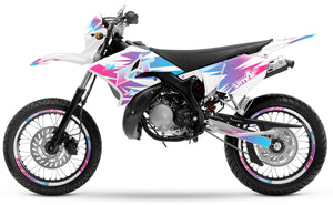 Kit pegatinas 50cc Yamaha DT 2004-2012 X-Fast | pegatinas para moto | personalización 50cc | armysctv