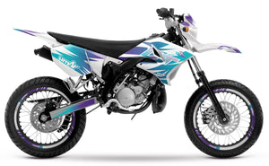 Kit pegatinas 50cc Yamaha DT 2004-2012 X-Fast | pegatinas para moto | personalización 50cc | armysctv