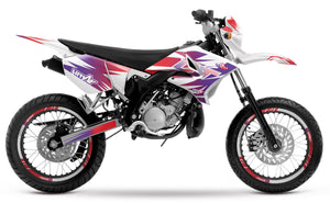 Kit pegatinas 50cc Yamaha DT 2004-2012 X-Fast | pegatinas para moto | personalización 50cc | armysctv