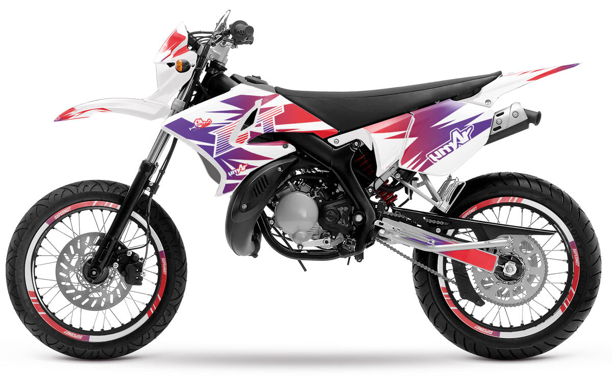 Dekor kit 50cc Yamaha DT 2004-2012 X-Fast | Motorradaufkleber | Personalisierung 50cc | armysctv