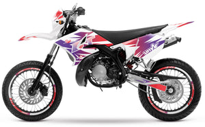 Kit pegatinas 50cc Yamaha DT 2004-2012 X-Fast | pegatinas para moto | personalización 50cc | armysctv