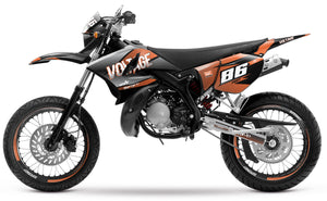 Kit déco 50cc Yamaha DT 2004-2012 Yoshi | autocollants moto | personnalisation 50cc | armysctv