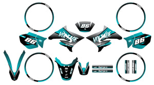 Kit déco 50cc Yamaha DT 2004-2012 Yoshi | autocollants moto | personnalisation 50cc | armysctv