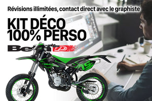Dekor kit 100% custom Beta RR Motard 50cc 2006-2010 | Motorradaufkleber | Personalisierung 50cc | armysctv