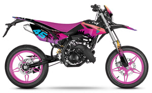 Kit pegatinas Beta RR 50 Motard 2011-2020 Miami | pegatinas para moto | personalización 50cc | armysctv
