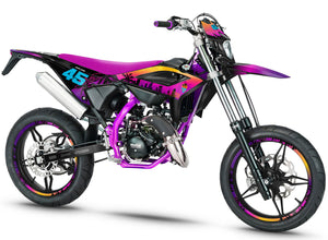 Dekor kit Beta RR 50 Motard 2021-2025 Miami | Motorradaufkleber | Personalisierung 50cc | armysctv