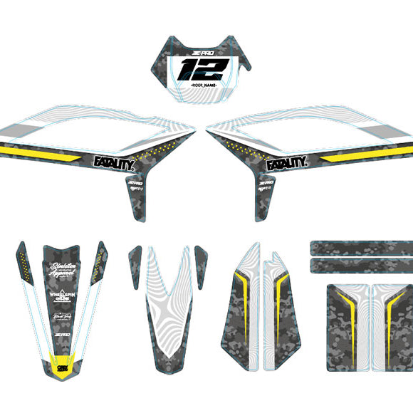 Kit pegatinas Beta RR 50 Motard 2021-2025 Warfare | pegatinas para moto | personalización 50cc | armysctv