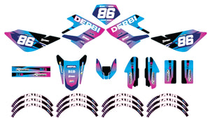 Kit pegatinas Derbi DRD Racing 50cc Army Blast | pegatinas para moto | personalización 50cc | armysctv