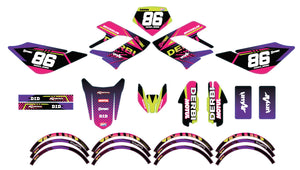 Kit pegatinas Derbi DRD Racing 50cc Ejército Neón | pegatinas para moto | personalización 50cc | armysctv