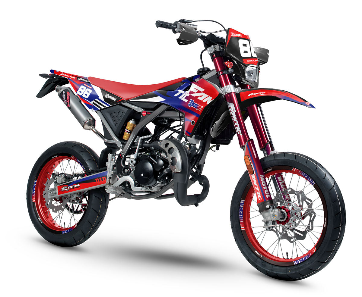 Dekor kit Fantic 50cc 2017-2022 Armee Farbverlauf | Motorradaufkleber | Personalisierung 50cc | armysctv