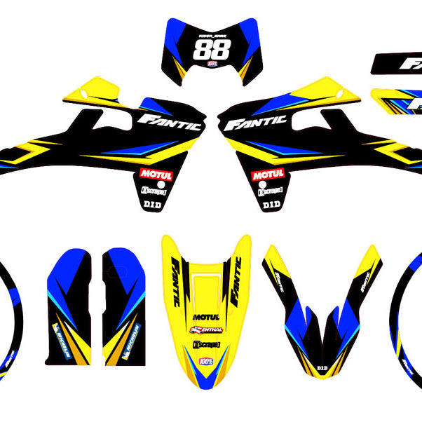 Kit déco Fantic 50cc 2017-2022 Army Finder | autocollants moto | personnalisation 50cc | armysctv
