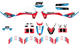 Dekor kit Fantic 50cc 2017-2022 Armee Einsamkeit | Motorradaufkleber | Personalisierung 50cc | armysctv