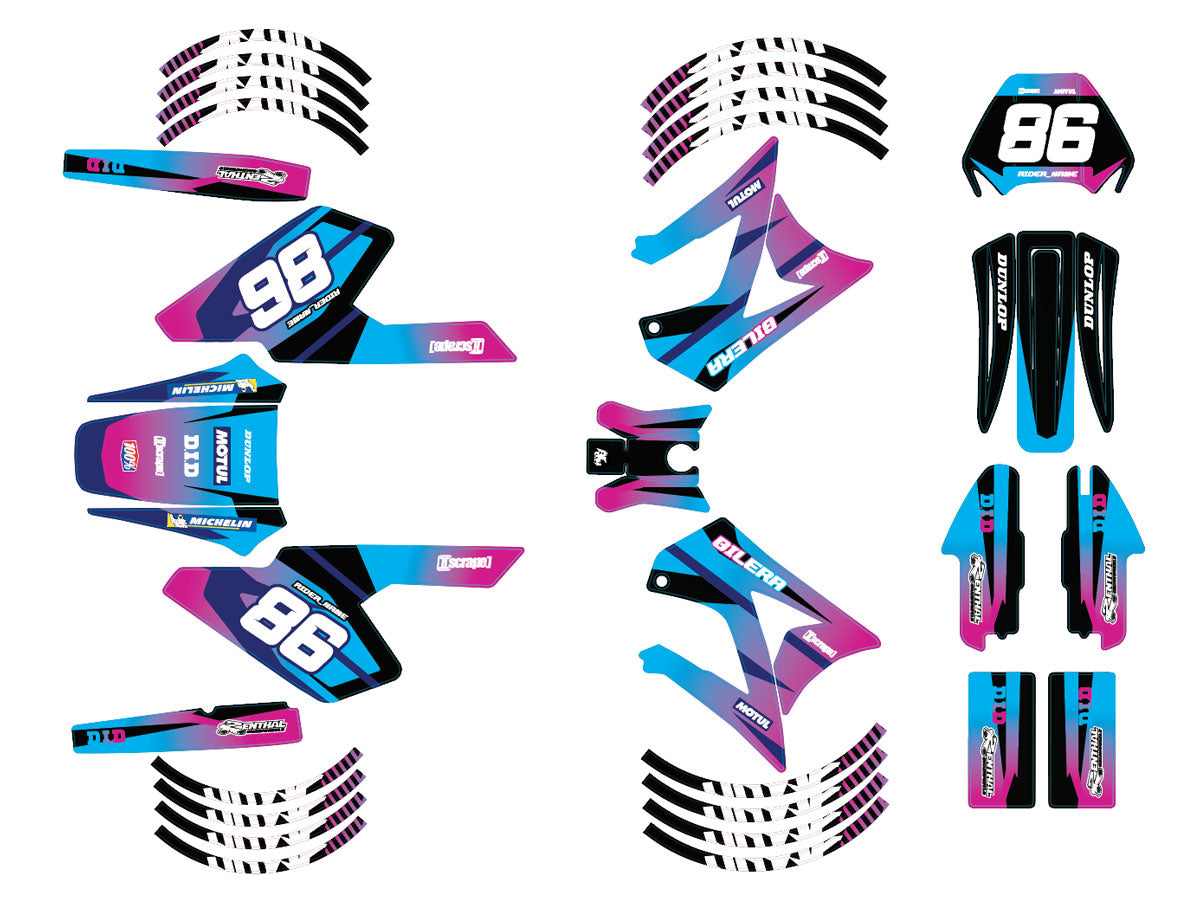 Kit déco 50cc Gilera RCR/SMT 2004-2010 Army Blast | autocollants moto | personnalisation 50cc | armysctv