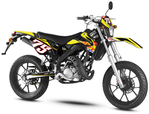 Kit pegatinas Rieju MRT 50cc 2009-2021 Seis Días 2016 | pegatinas para moto | personalización 50cc | armysctv