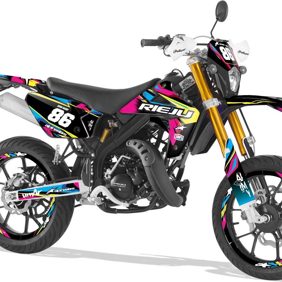 Rieju MRT Army CMYK Graphics kit | motorcycle stickers | 50cc customization | armysctv