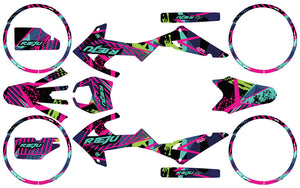 Kit pegatinas Rieju MRT 50cc 2022-2025 Army Pinkster | pegatinas para moto | personalización 50cc | armysctv