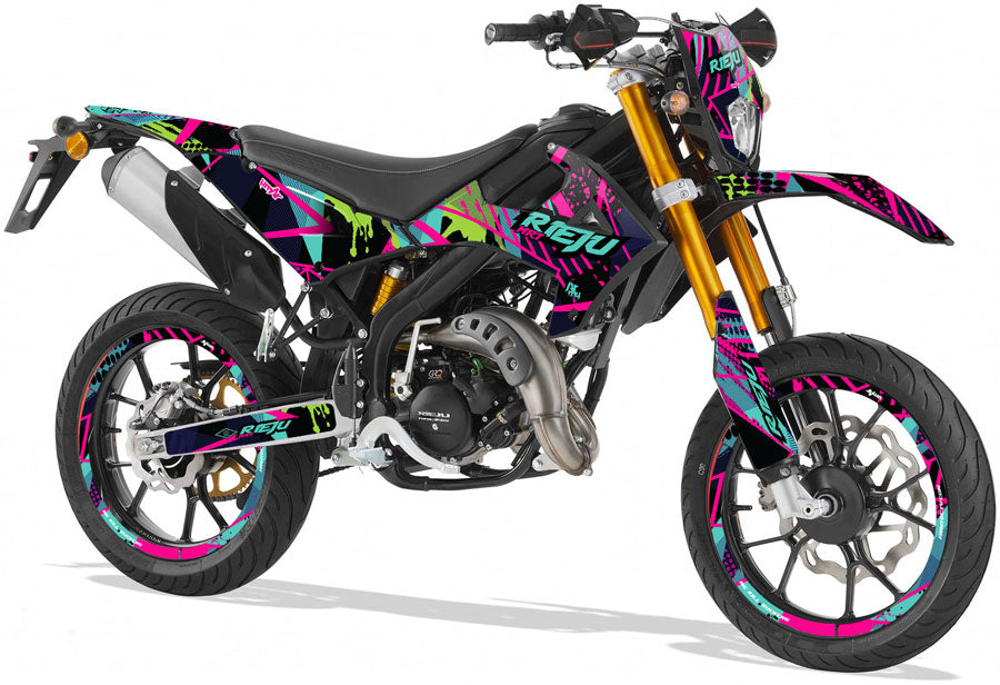 Deko-sett Rieju MRT 50cc 2022-2025 Army Pinkster | motorsykkel klistremerker | tilpasning 50cc | armysctv