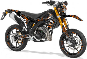Dekor kit Rieju MRT 50cc 2022-2025 Army Redrum | Motorradaufkleber | Personalisierung 50cc | armysctv