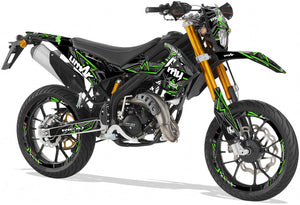 Dekor kit Rieju MRT 50cc 2022-2025 Army Redrum | Motorradaufkleber | Personalisierung 50cc | armysctv