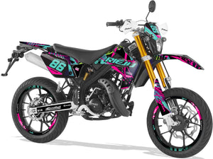 Dekor kit Rieju MRT 50cc 2009-2021 Army Pinkster | Motorradaufkleber | 50cc Personalisierung | armysctv
