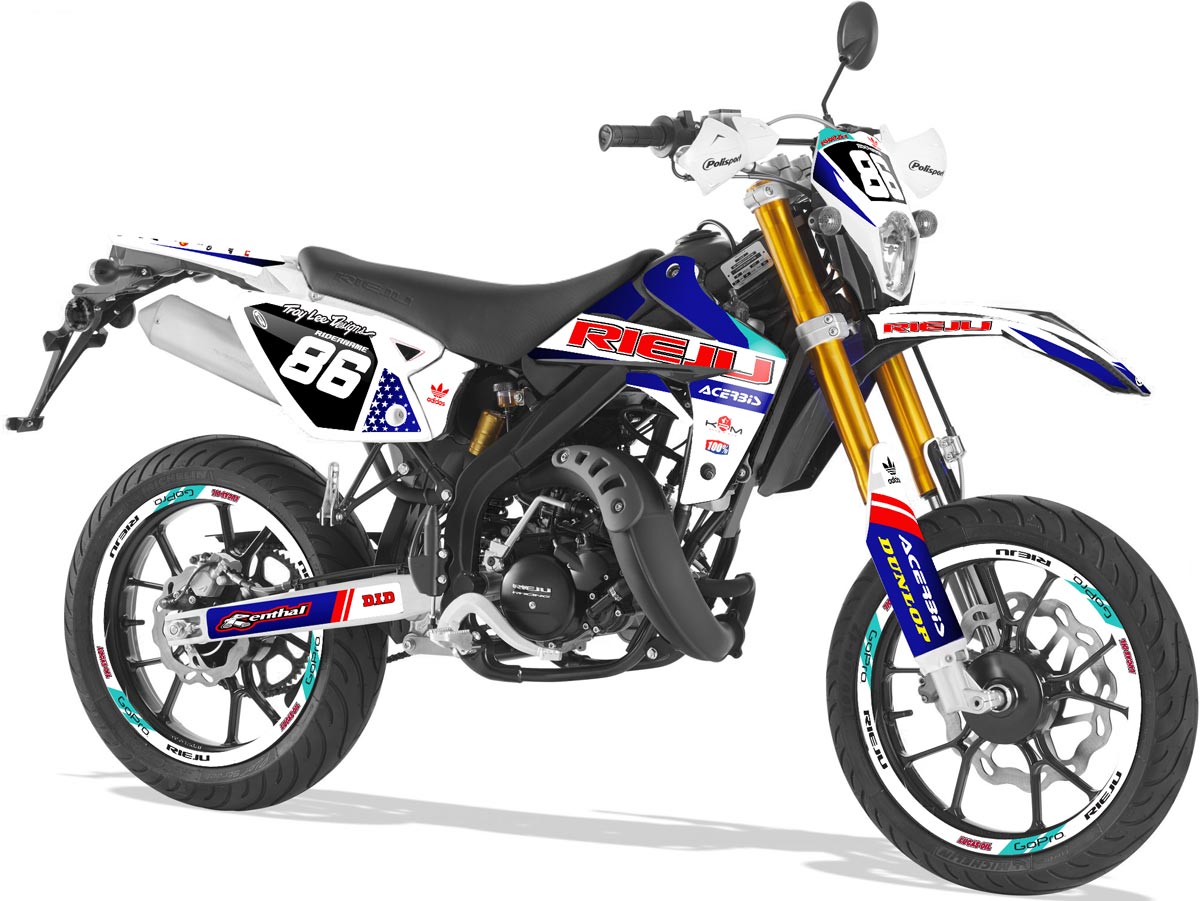 Kit déco Rieju MRT 50cc 2009-2021 Lucas | autocollants moto | personnalisation 50cc | armysctv