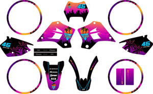 Dekor kit Sherco HRD 50cc 1998-2005 Miami | Motorradaufkleber | Personalisierung 50cc | armysctv