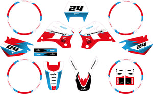 Dekor kit Sherco HRD 50cc 1998-2005 Solitude | Motorradaufkleber | Personalisierung 50cc | armysctv