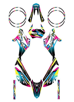 Dekor kit Beta RR 50 Motard 2011-2020 CMYK | Motorradaufkleber | Personalisierung 50cc | armysctv