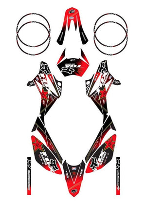 Dekor kit Beta RR 50 Motard 2011-2020 Army Fox | Motorradaufkleber | Personalisierung 50cc | armysctv