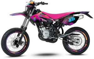 Dekor kit Beta RR 50 Motard 2006-2010 Miami | Motorradaufkleber | Personalisierung 50cc | armysctv