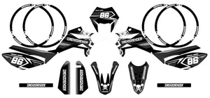 Dekor kit Beta RR 50 Motard 2011-2020 Grenz | Motorradaufkleber | Personalisierung 50cc | armysctv