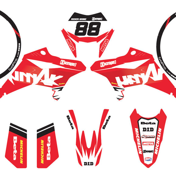 Graphics kit Beta RR 50 Motard 2011-2020 Army Legacy | motorcycle stickers | 50cc customization | armysctv