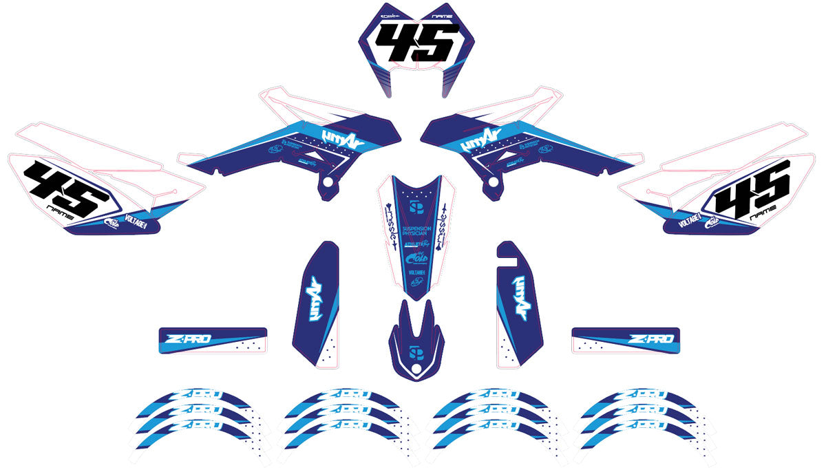 Kit déco Beta RR 50 Motard 2011-2020 Army Missile | autocollants moto | personnalisation 50cc | armysctv