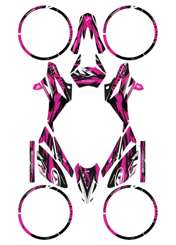 Graphics kit Beta RR 50 Motard 2011-2020 Electric | motorcycle stickers | 50cc customization | armysctv