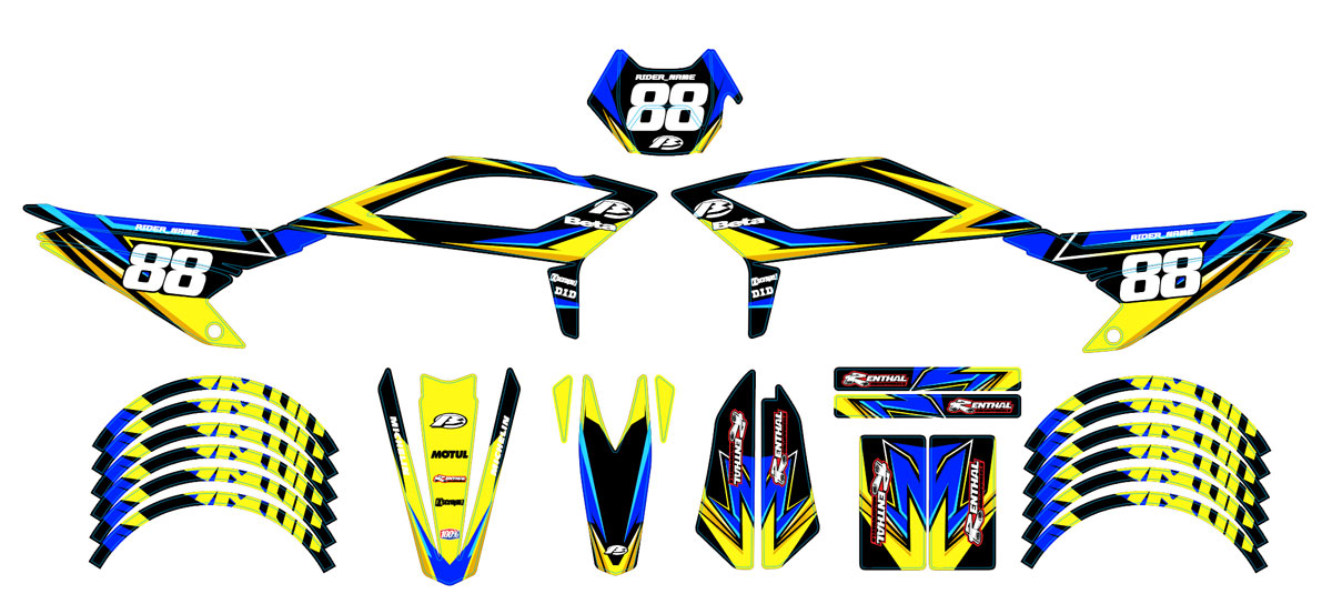 Kit pegatinas Beta RR 50 Motard 2021-2025 Army Finder | pegatinas para moto | personalización 50cc | armysctv