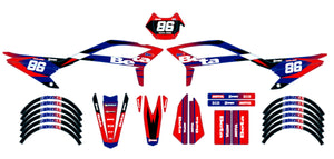 Dekor kit Beta RR 50 Motard 2021-2025 Farbverlauf | Motorradaufkleber | Personalisierung 50cc | armysctv