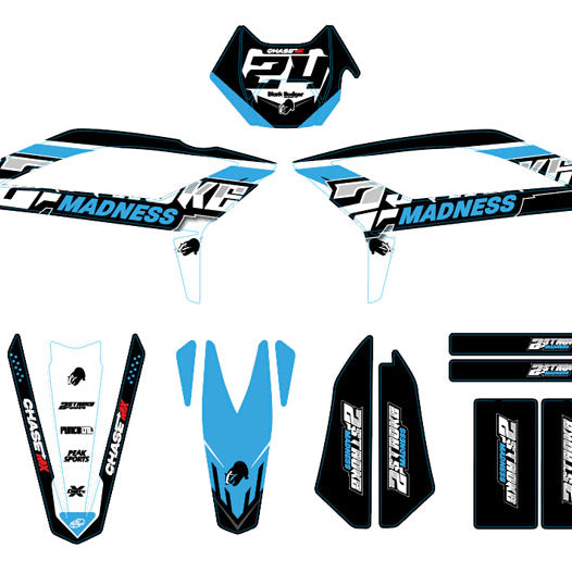 Kit pegatinas Beta RR 50 Motard 2021-2025 Madness | pegatinas para moto | personalización 50cc | armysctv