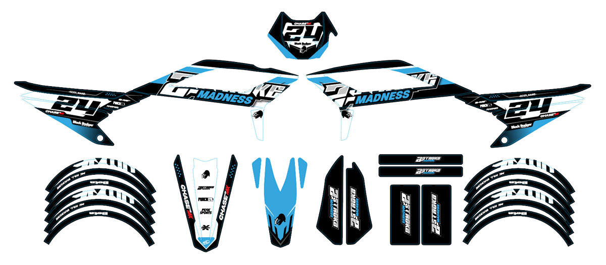 Kit pegatinas Beta RR 50 Motard 2021-2025 Madness | pegatinas para moto | personalización 50cc | armysctv