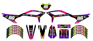Dekor kit Beta RR 50 Motard 2021-2025 Armee Neon | Motorradaufkleber | Personalisierung 50cc | armysctv