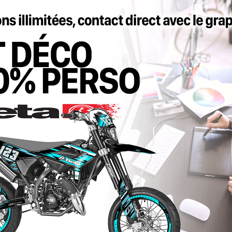 Kit pegatinas 100% personalizado Beta RR 50 Motard 2021-2025 | pegatinas para moto | personalización 50cc | armysctv
