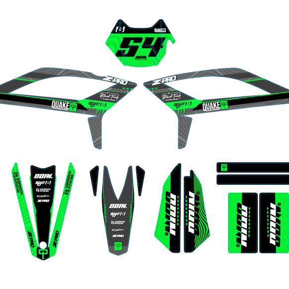 Kit pegatinas Beta RR 50 Motard 2021-2025 Army Quake | pegatinas para moto | personalización 50cc | armysctv