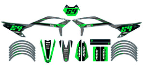 Dekor kit Beta RR 50 Motard 2021-2025 Army Quake | Motorradaufkleber | Personalisierung 50cc | armysctv